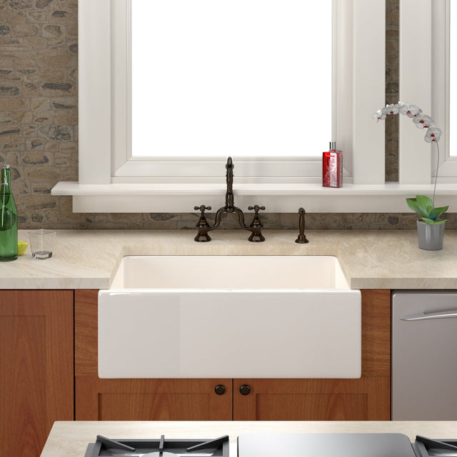 FS30 Single Bowl Fireclay Apron-Front Sink