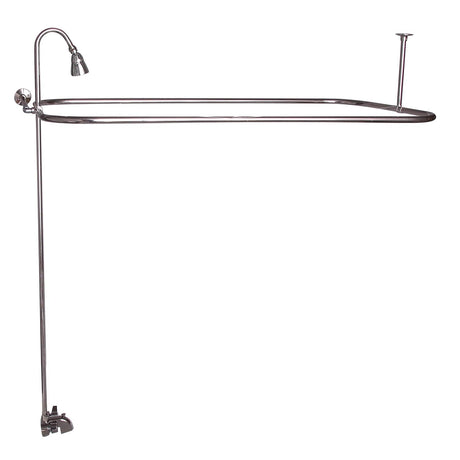 Brocton 65″ Cast Iron Roll Top Tub Kit – Polished Nickel Accessories