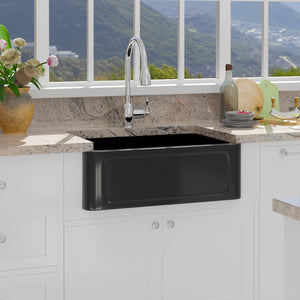 Ankra Single Bowl Granite Apron-Front Sink