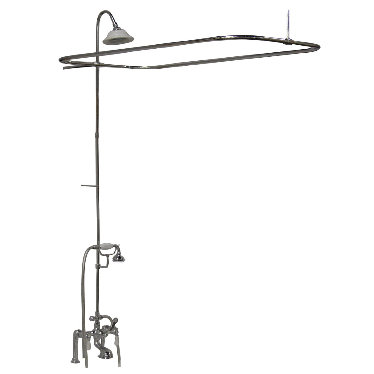 Beecher 60″ Cast Iron Roll Top Tub Kit – Polished Chrome Accessories