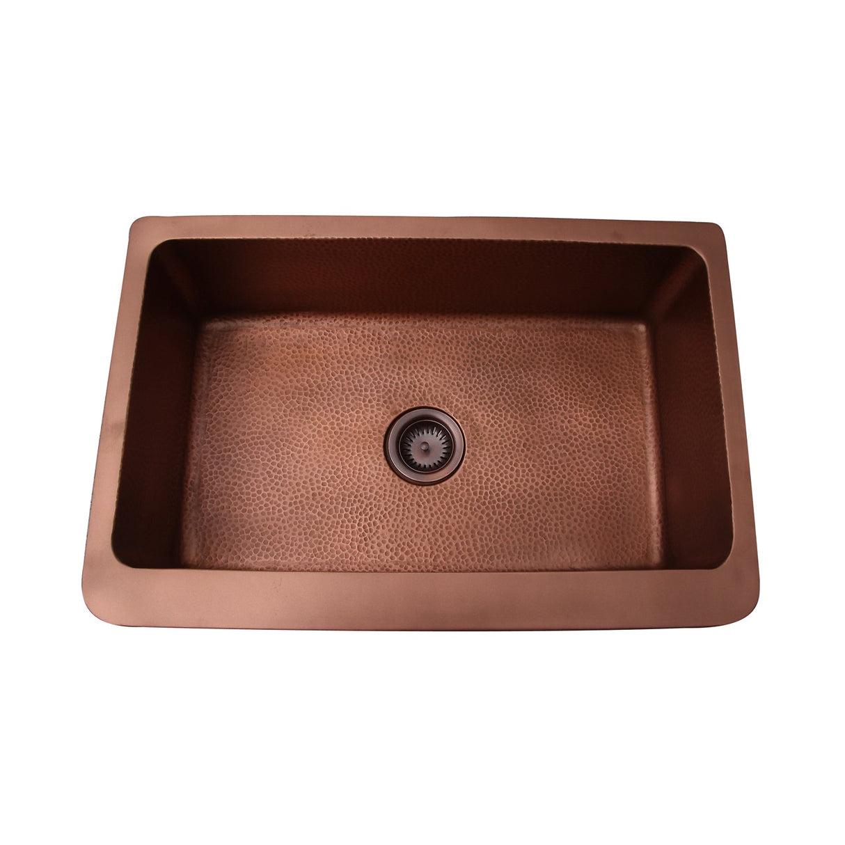 Bentley Single Bowl Copper Apron-Front Sink