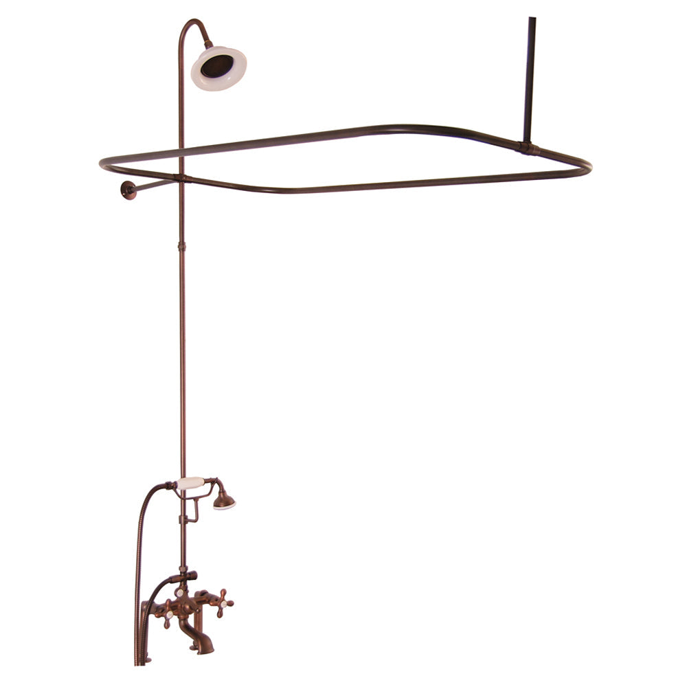 Imogene 67″ Acrylic Slipper Tub Kit in White – Oil Rubbed Bronze Accessories