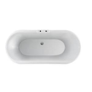 Claudia 67" Acrylic Double Roll Top Tub