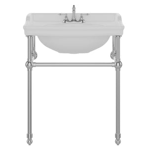 Ensal 30″ Console with Brass Stand