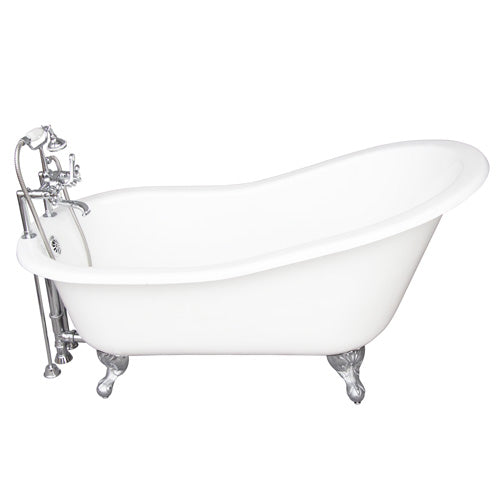 Griffin 61″ Cast Iron Slipper Tub Kit – Polished Chrome Accessories