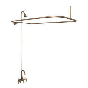 Andover 60″ Acrylic Roll Top Tub Kit in Bisque – Brushed Nickel Accessories