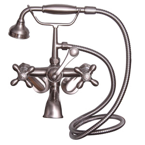 Bartlett 60" Cast Iron Roll Top Tub Kit-Brushed Nickel Accessories