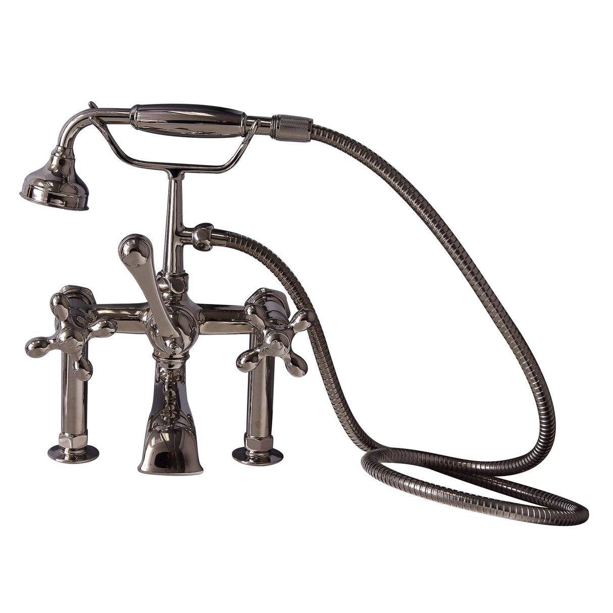 Marshall 72″ Cast Iron Double Slipper Tub Kit – Polished Nickel Accessories