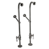 Bartlett 60″ Cast Iron Roll Top Tub Kit – Polished Chrome Accessories