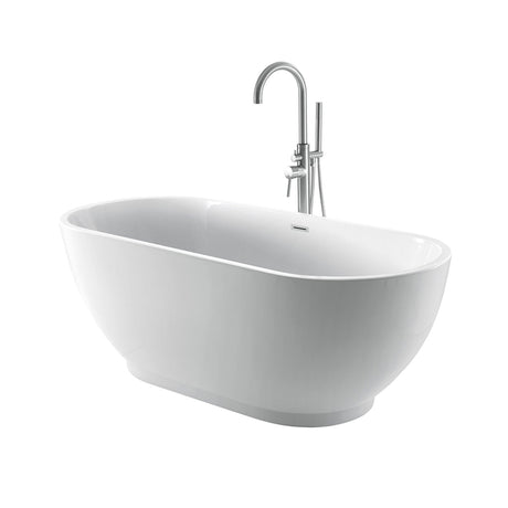 Radcliff 67" Acrylic Tub with Integral Drain and Overflow