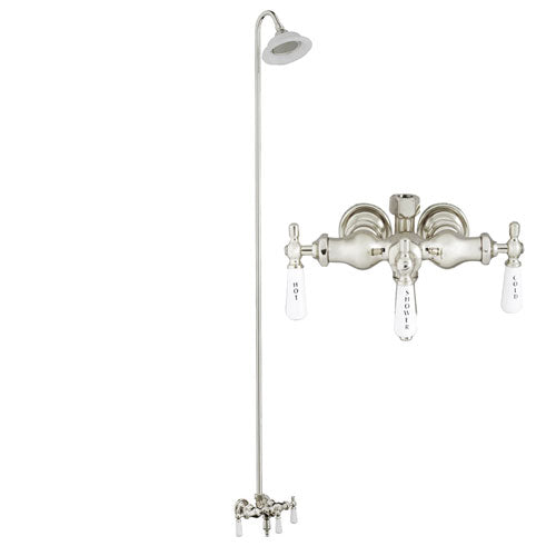 Tub/Shower Converto Unit – Diverter Faucet, Old Style Spigot, Sunflower Showerhead for Cast Iron Tub