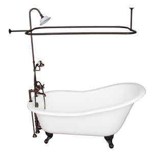 Griffin 61″ Cast Iron Slipper Tub Kit – Oil Rubbed Bronze Accessories