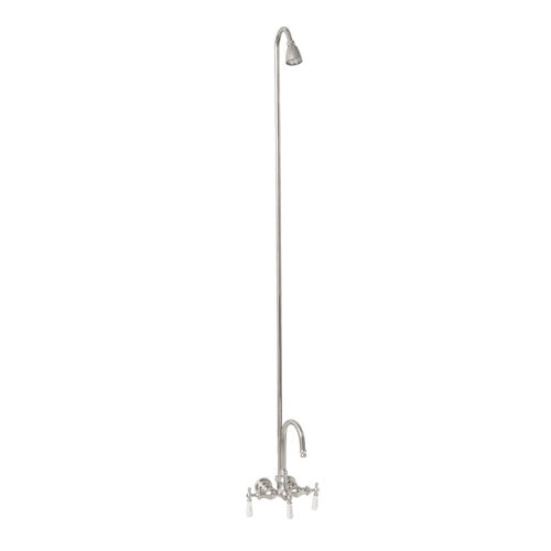 Tub/Shower Converto Unit – Diverter Faucet, Gooseneck Spout for Cast Iron Tub
