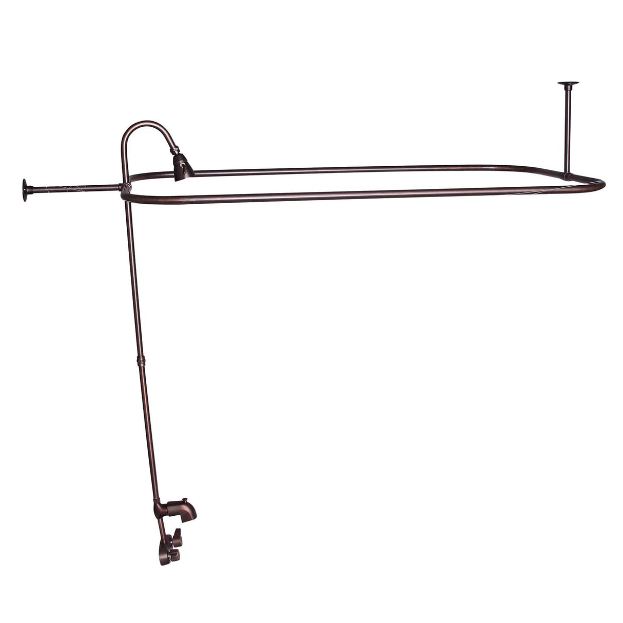 Antonio 55" Cast Iron Roll Top Tub Kit-Oil Rubbed Bronze Accessories