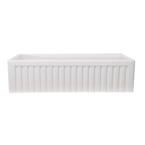 Carthage Fluted Single Bowl Apron-Front Sink
