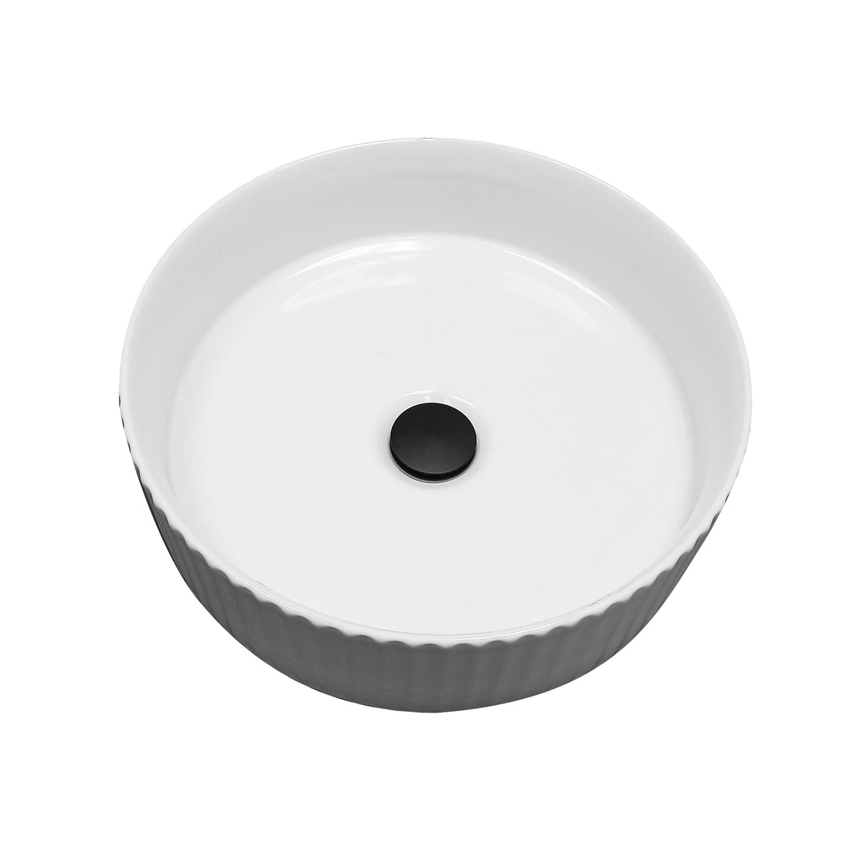 Bolton 14" Round Fluted Basin