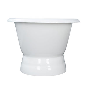 Clancy 66" Cast Iron Roll Tub on Base