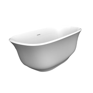 Ceres 59" Acrylic Tub with Integral Drain and Overflow