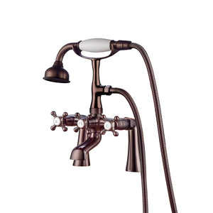 Tub Rim-Mounted Filler with Diverter
