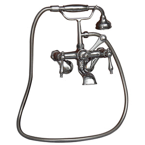 Brocton 65″ Cast Iron Roll Top Tub Kit – Polished Chrome Accessories