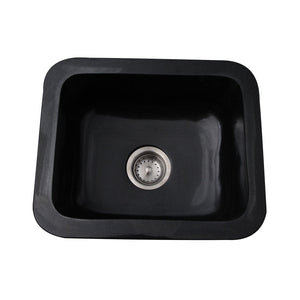 Abrams Single Bowl Granite Apron-Front Sink