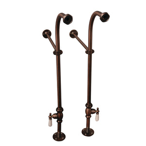 Imogene 67″ Acrylic Slipper Tub Kit in White – Oil Rubbed Bronze Accessories