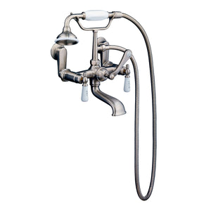 Bartlett 60″ Cast Iron Roll Top Tub Kit – Brushed Nickel Accessories