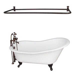 Icarus 67″ Cast Iron Slipper Tub Kit – Oil Rubbed Bronze Accessories