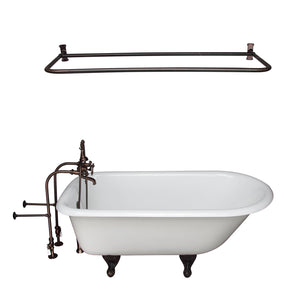 Bartlett 60" Cast Iron Roll Top Tub Kit-Oil Rubbed Bronze Accessories