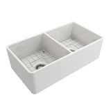 Langley Double Bowl Fireclay Apron-Front Sink