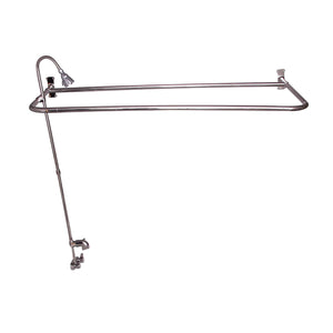 Antonio 55" Cast Iron Roll Top Tub Kit-Polished Nickel Accessories