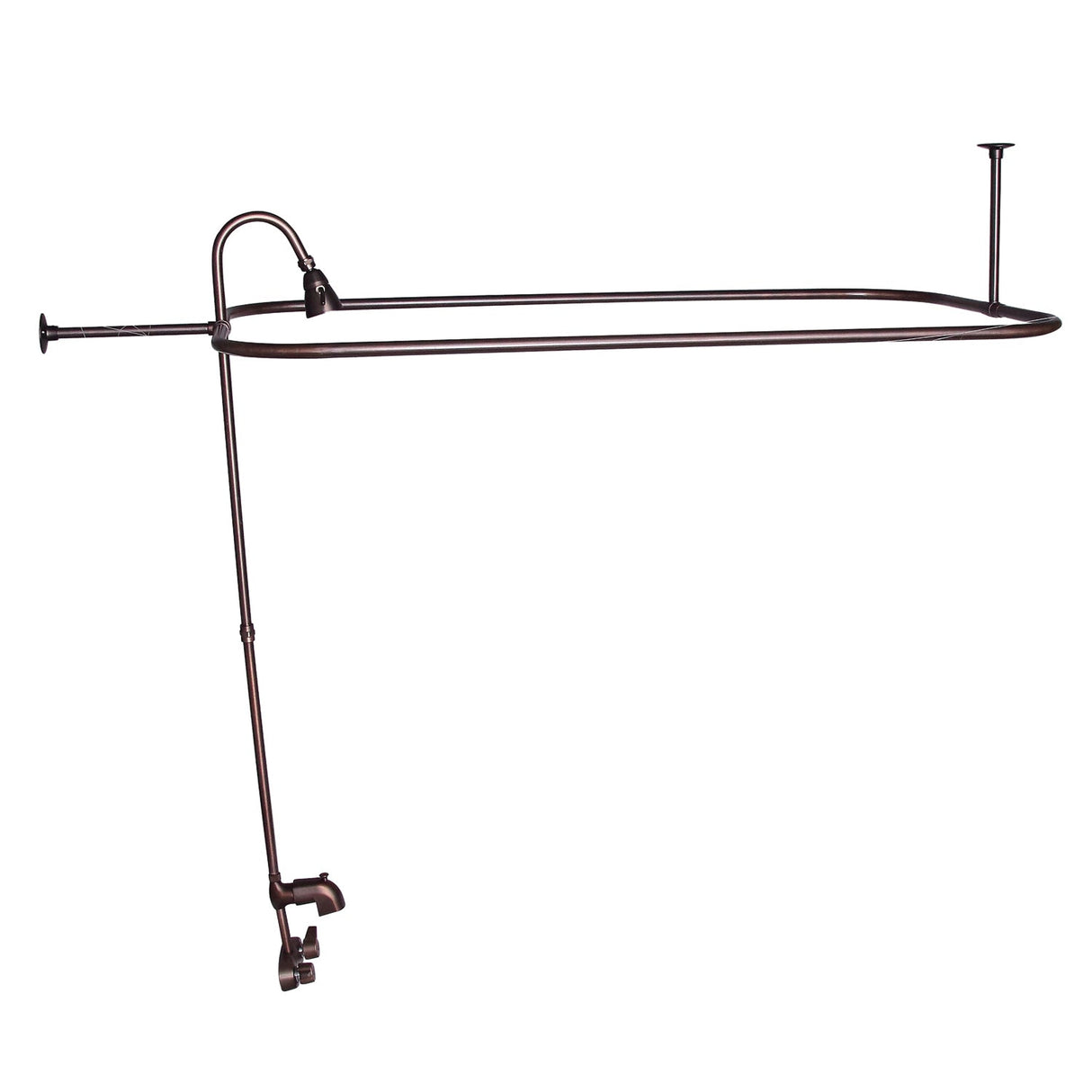 Bartlett 60" Cast Iron Roll Top Tub Kit-Oil Rubbed Bronze Accessories