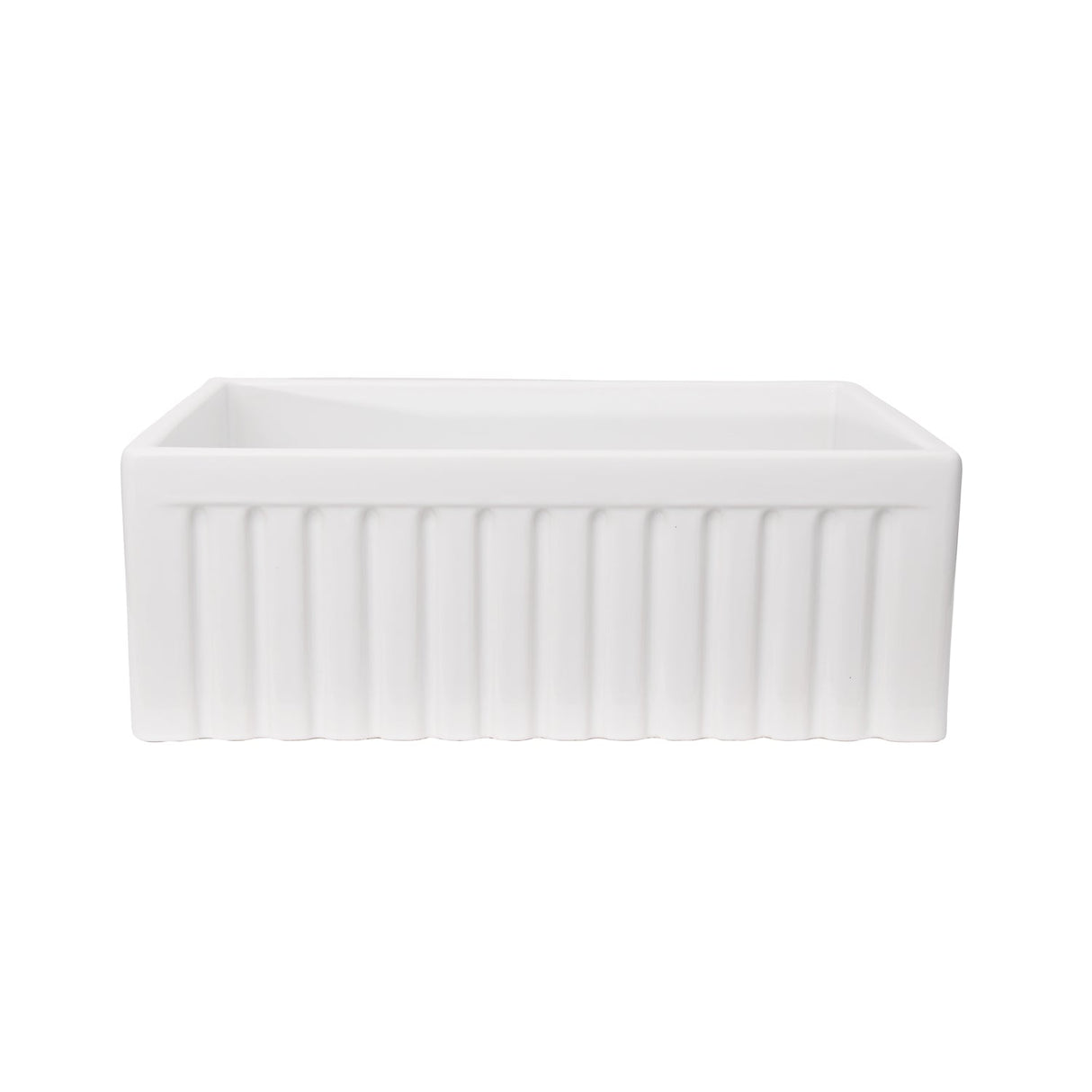 Carthage Fluted Single Bowl Apron-Front Sink