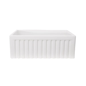 Carthage Fluted Single Bowl Apron-Front Sink