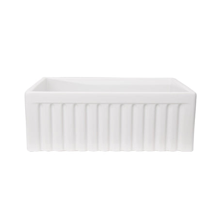 Carthage Fluted Single Bowl Apron-Front Sink