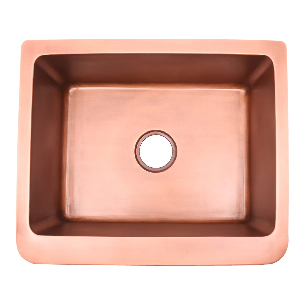 Cilantro Single Bowl Copper Apron-Front Sink