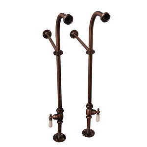 Imogene 67″ Acrylic Slipper Tub Kit in White – Oil Rubbed Bronze Accessories
