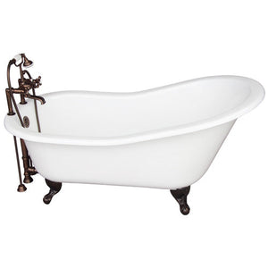 Griffin 61″ Cast Iron Slipper Tub Kit – Oil Rubbed Bronze Accessories