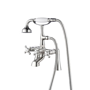 Tub Rim-Mounted Filler with Diverter