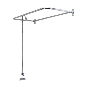 Atlin 67″ Acrylic Roll Top Tub Kit in White – Polished Chrome Accessories