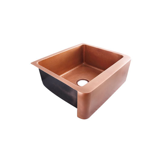 Bentley Single Bowl Copper Apron-Front Sink