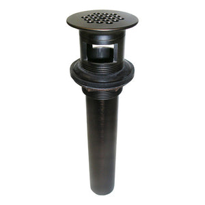 Lavatory Grid Drain without Overflow