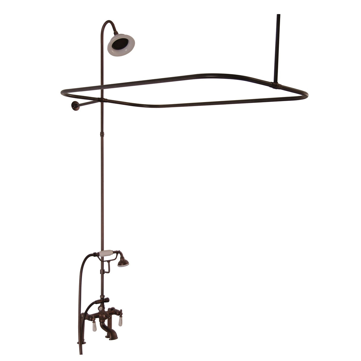 Beecher 60″ Cast Iron Roll Top Tub Kit – Oil Rubbed Bronze Accessories