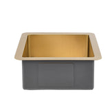 Rena 15" Gold Stainless Steel Prep Sink