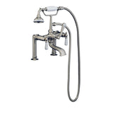 Duet 67″ Cast Iron Double Roll Top Tub Kit – Brushed Nickel Accessories