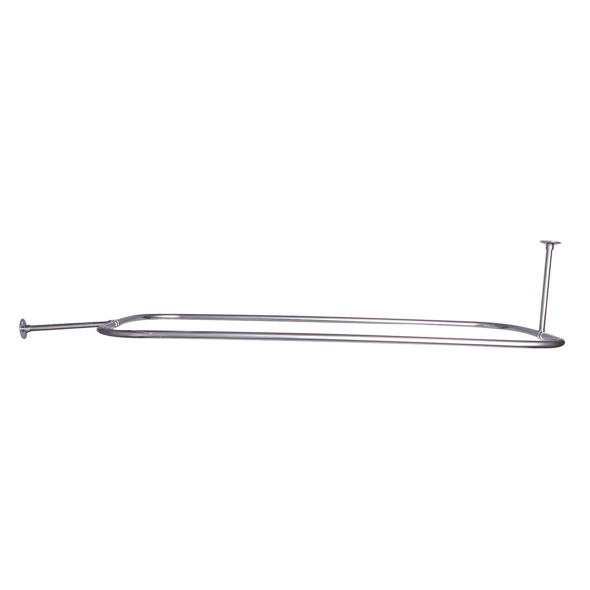 Bartlett 60" Cast Iron Roll Top Tub Kit-Polished Chrome Accessories