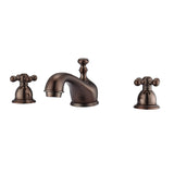 Marsala Widespread Lavatory Faucet with Metal Cross Handles