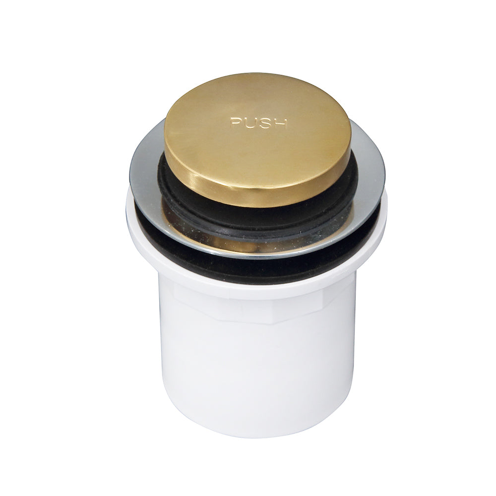 Push Button Tub Drain with PVC Adapter