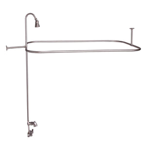 Brocton 65″ Cast Iron Roll Top Tub Kit – Brushed Nickel Accessories