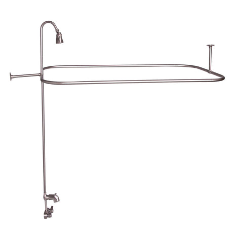 Brocton 65″ Cast Iron Roll Top Tub Kit – Brushed Nickel Accessories